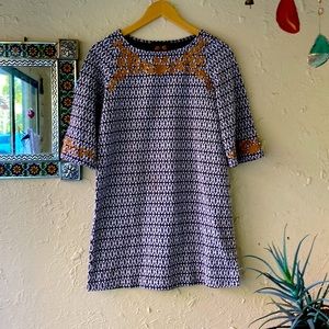 THML Embroidered Mini Dress size M